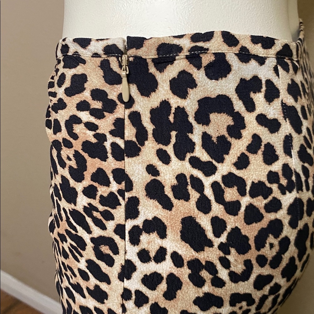 H&M leopard slit front shirred viscose maxi skirt 🐆💕6 - Picture 8 of 12